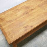 Vintage wooden farmhouse dining table