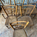 Cane bistro chairs