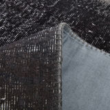 7x10 distressed black & gray vintage rug, 299x203cm