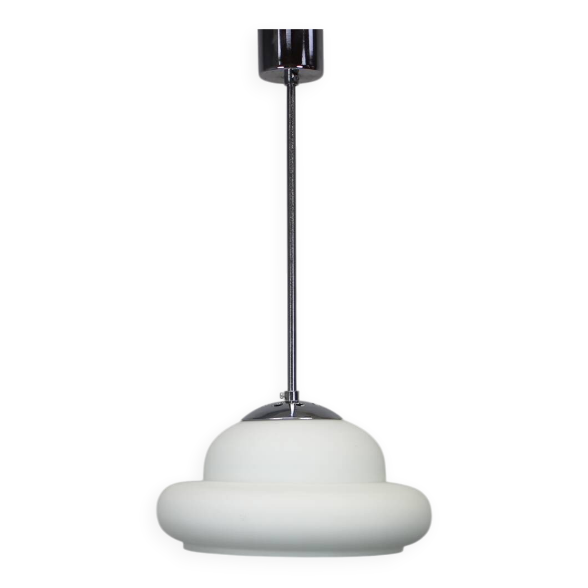 Mid-Century Chrome Pendant, 1960s, Czechoslovakia