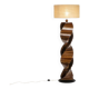 Sculptural wooden lamp base. 1980s
