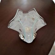 Vintage Art Glass Cup "Venetian Hammade J. I. Co"