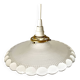 Pendant light with clear and frosted glass bowl