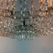 Lustre sac de perles, six feux de lumière, vers 1800