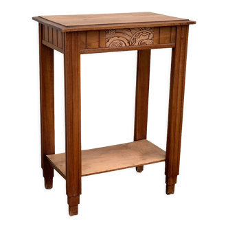 Art deco walnut console 1930