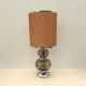 Joseph Richard ESSIG lamp in smoked glass and chrome, Germany 1970