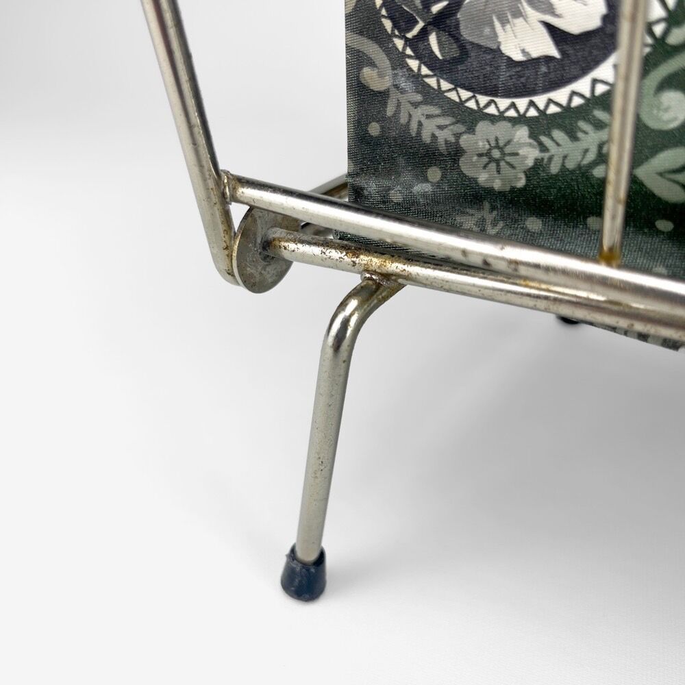 Metal and vinyl magazine holders 60s