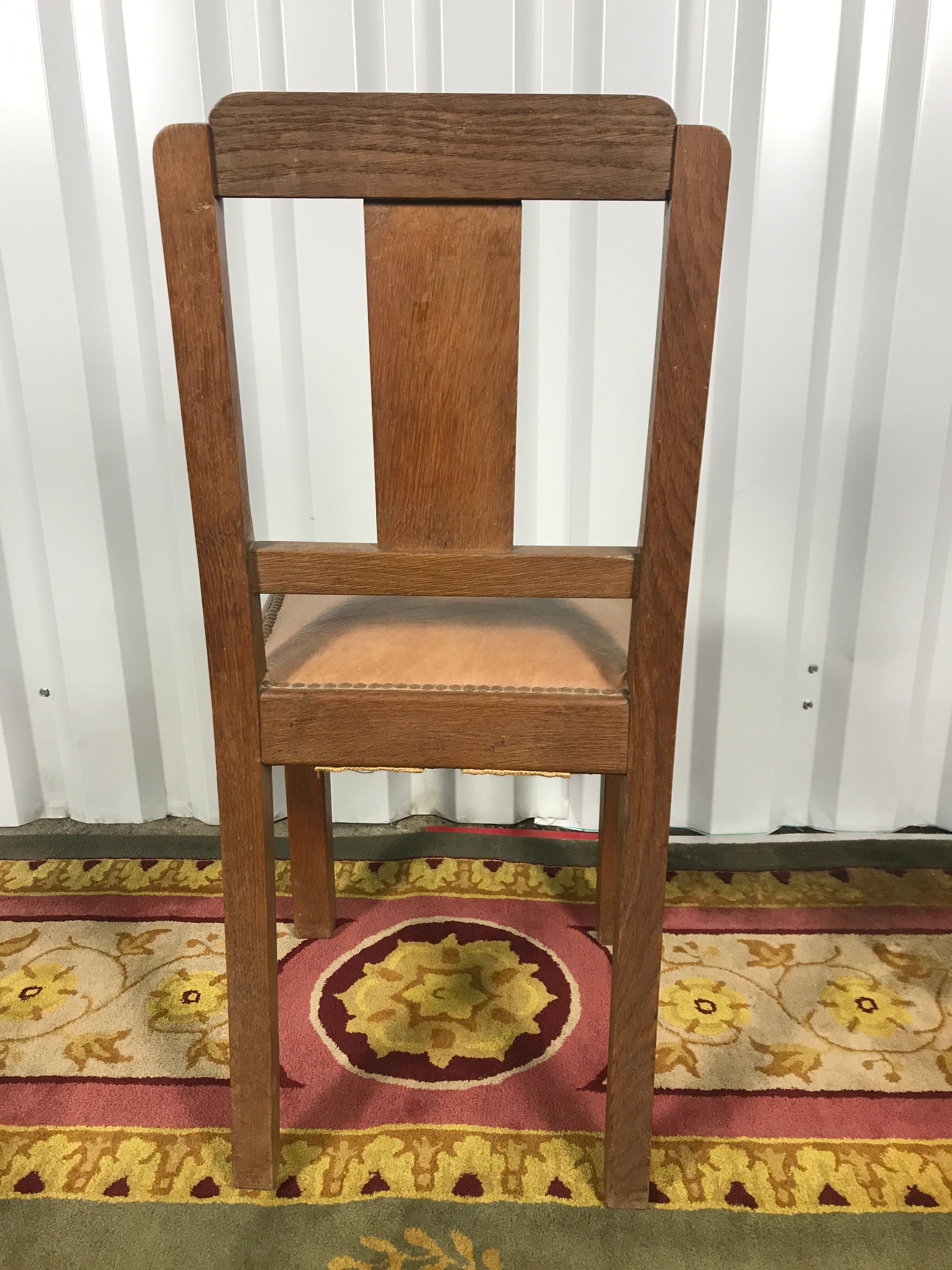 Suite of 6 chairs art deco period