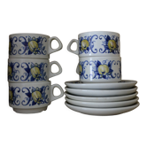 Set of 5 cups villeroy and boch model claquesin