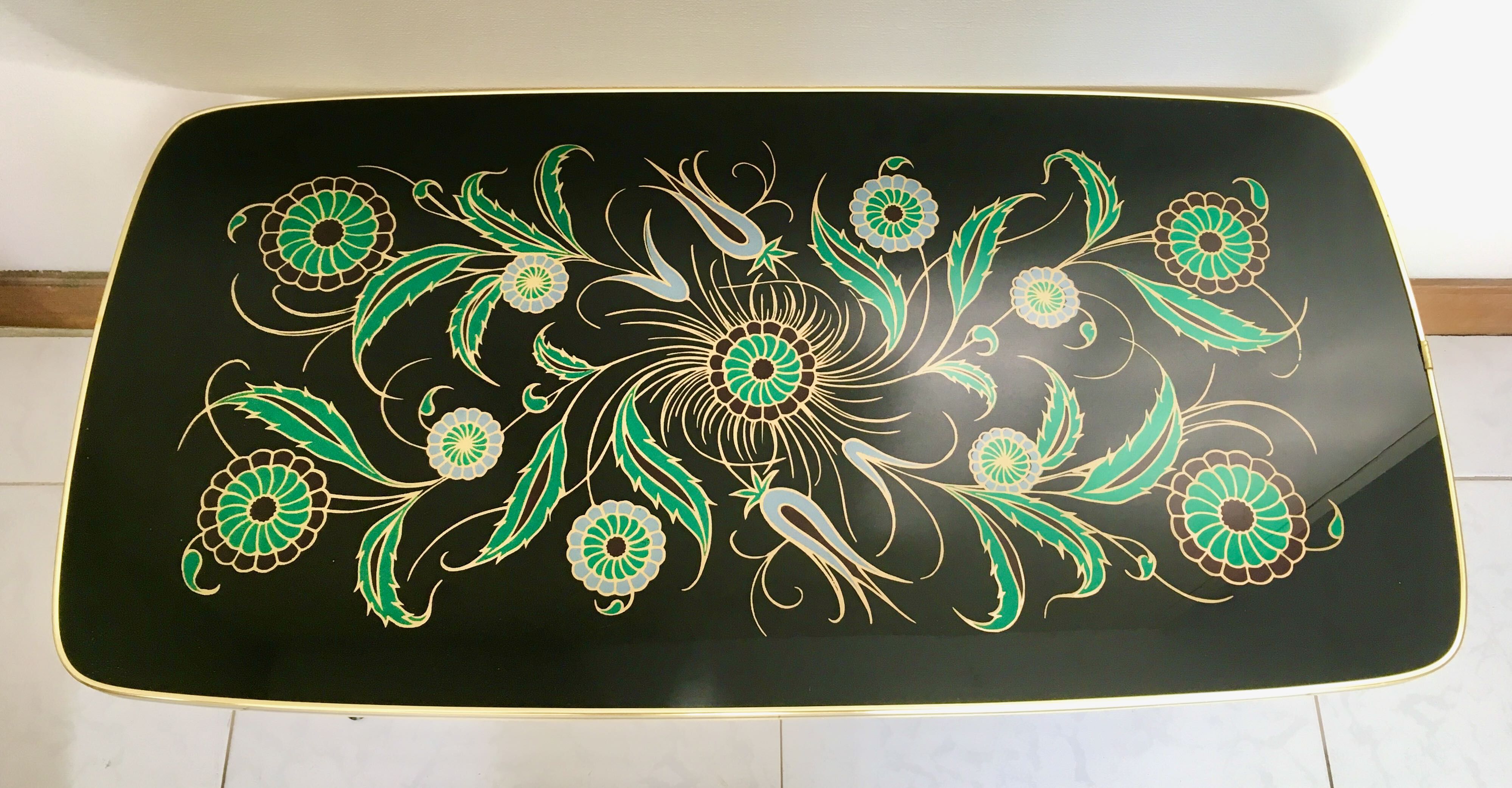 Stylized deco vintage coffee table