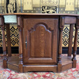 Rustic Louis XIII oak entrance console
