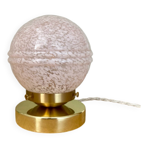 Lampe à poser globe - rose clichy