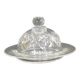 Webb Corbett crystal butter dish / vintage