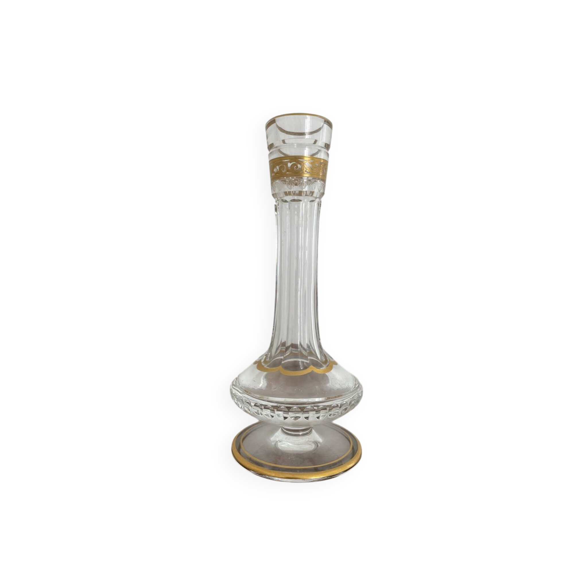 Saint Louis thistle gold vase