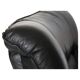 Post modern black leather armchair, Italy 1980 's