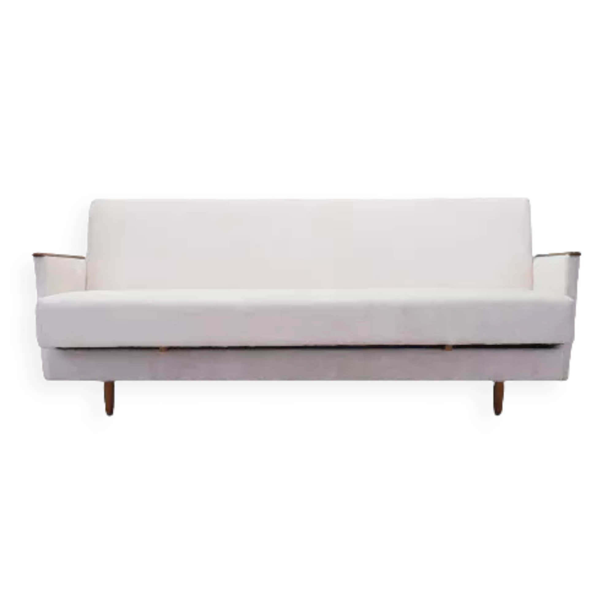 Ecru folding sofa, Danish design, 1960s, production: Denmark