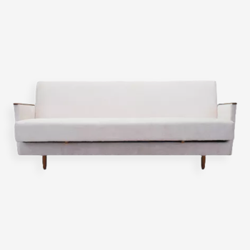Canapé pliant ecru, design danois, années 1960, production Danemark