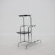 1960s functionalist chrome flower rack