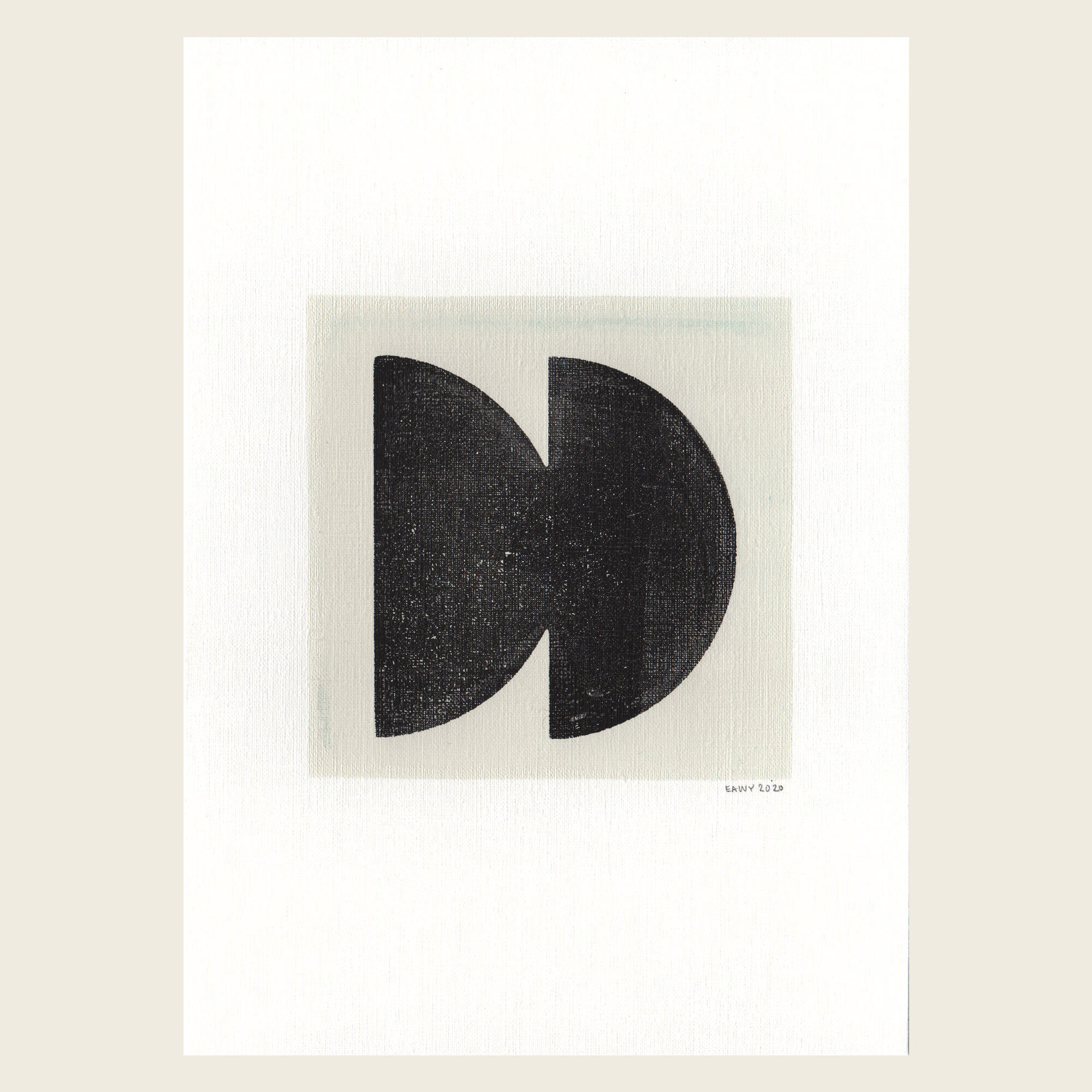 Painting on paper • M185 • signed Eawy