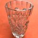 Art Deco Style Faceted Vase Clear Glass Geometric Decor