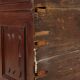 Antique baroque walnut commode, Italy, 18th century