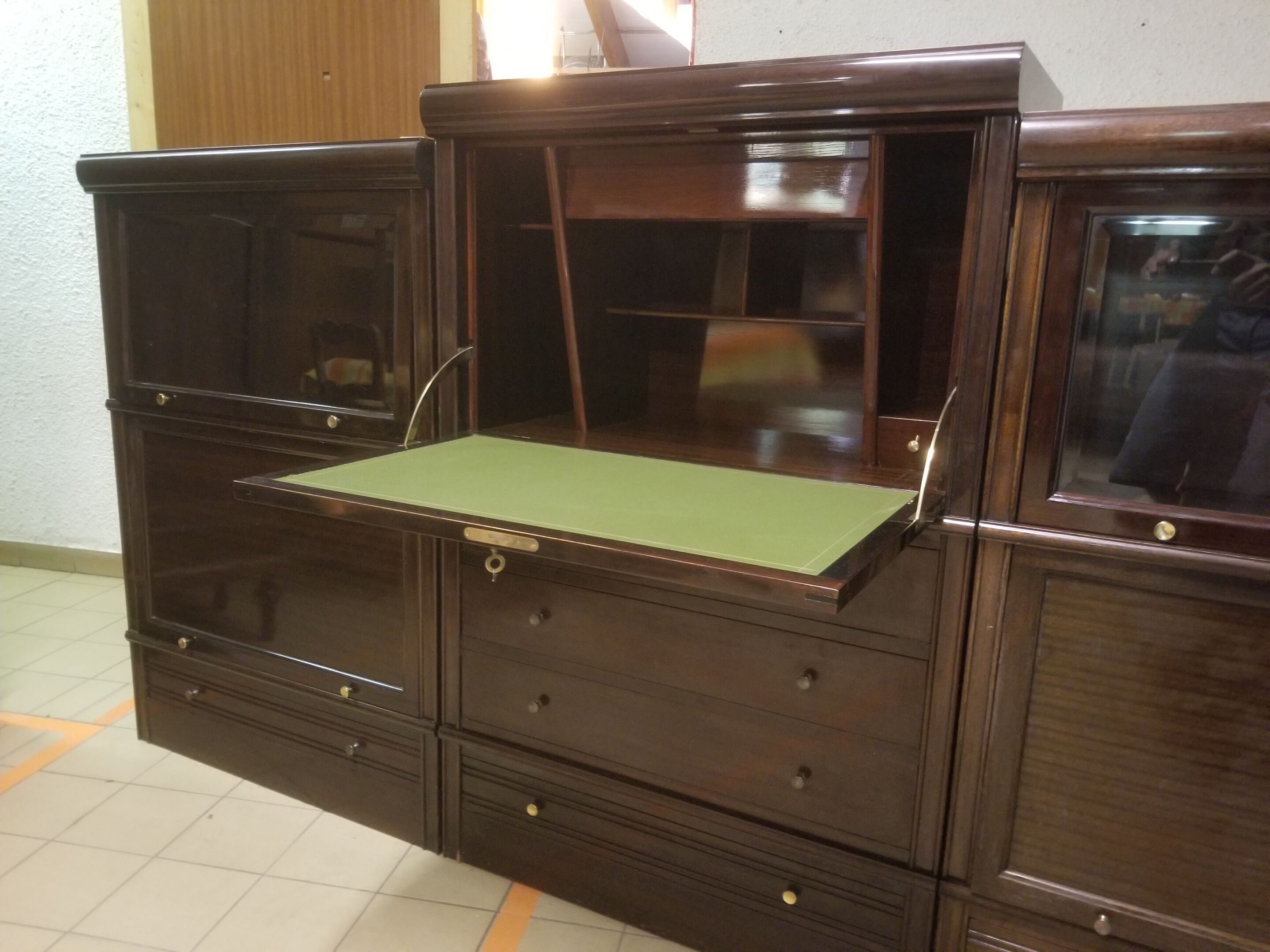 Modular vintage window secretary cabinet MD - 60s