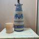 Vintage Spanish Hand Painted Glazed Ceramic Vase / Water Jug