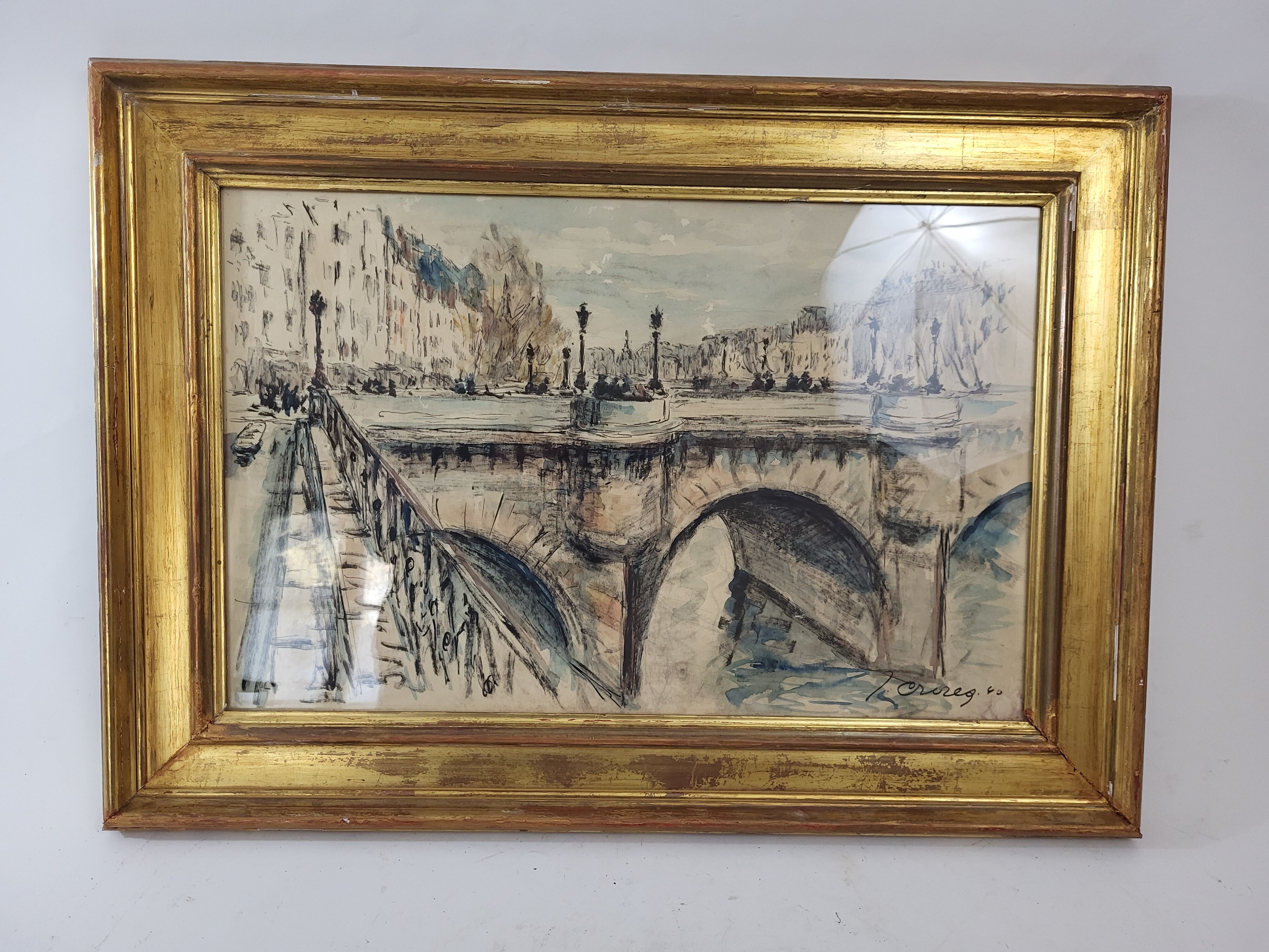 Painting ink and watercolor - jean crozes