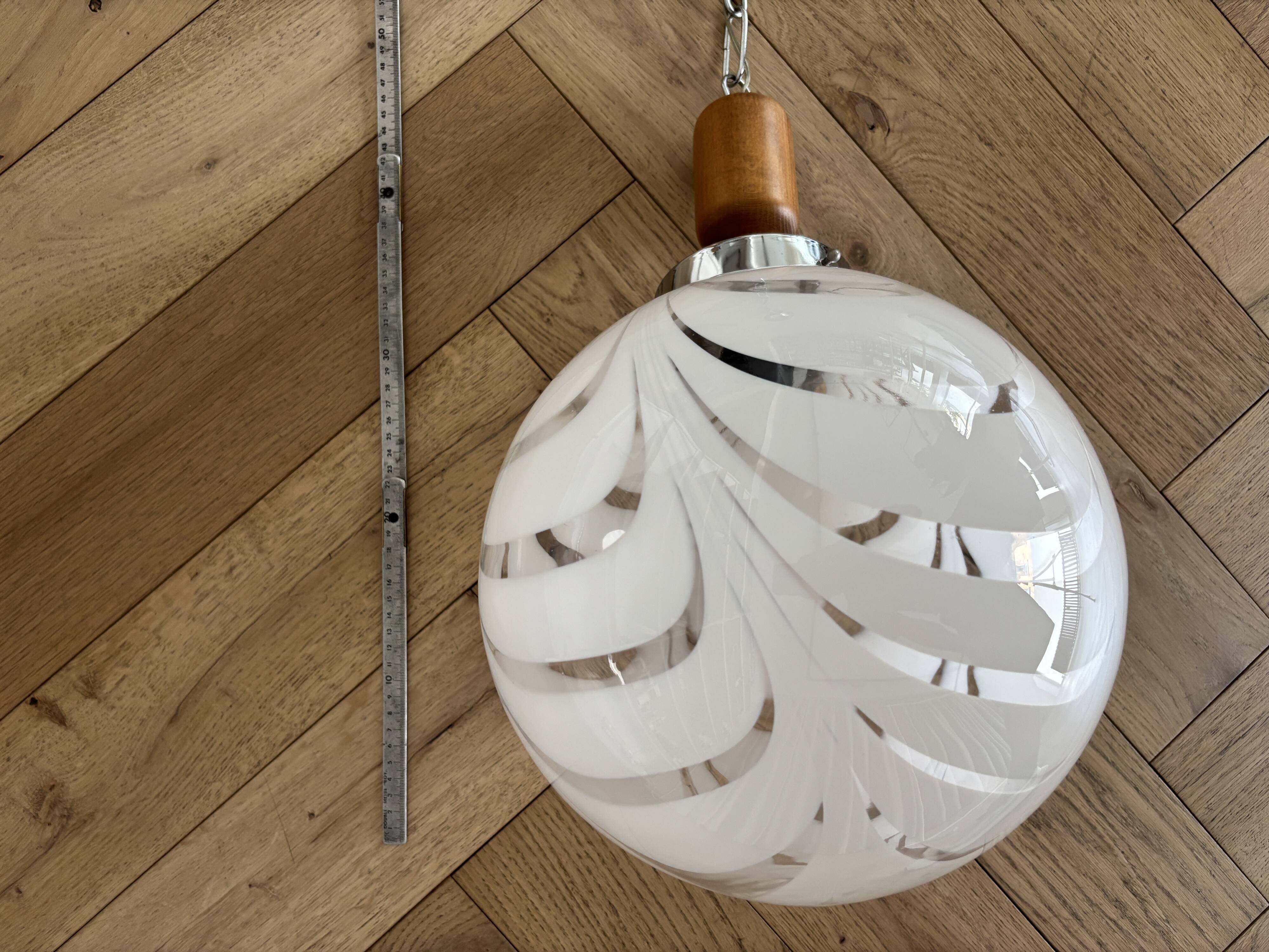 Vintage Murano glass pendant lamp – 1970s