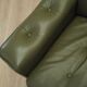 Green leather sofa, Danish design, 1970s, production: Denmark