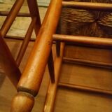 Pair of beech straw stools