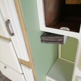 Buffet mado 50s white and brushed oak