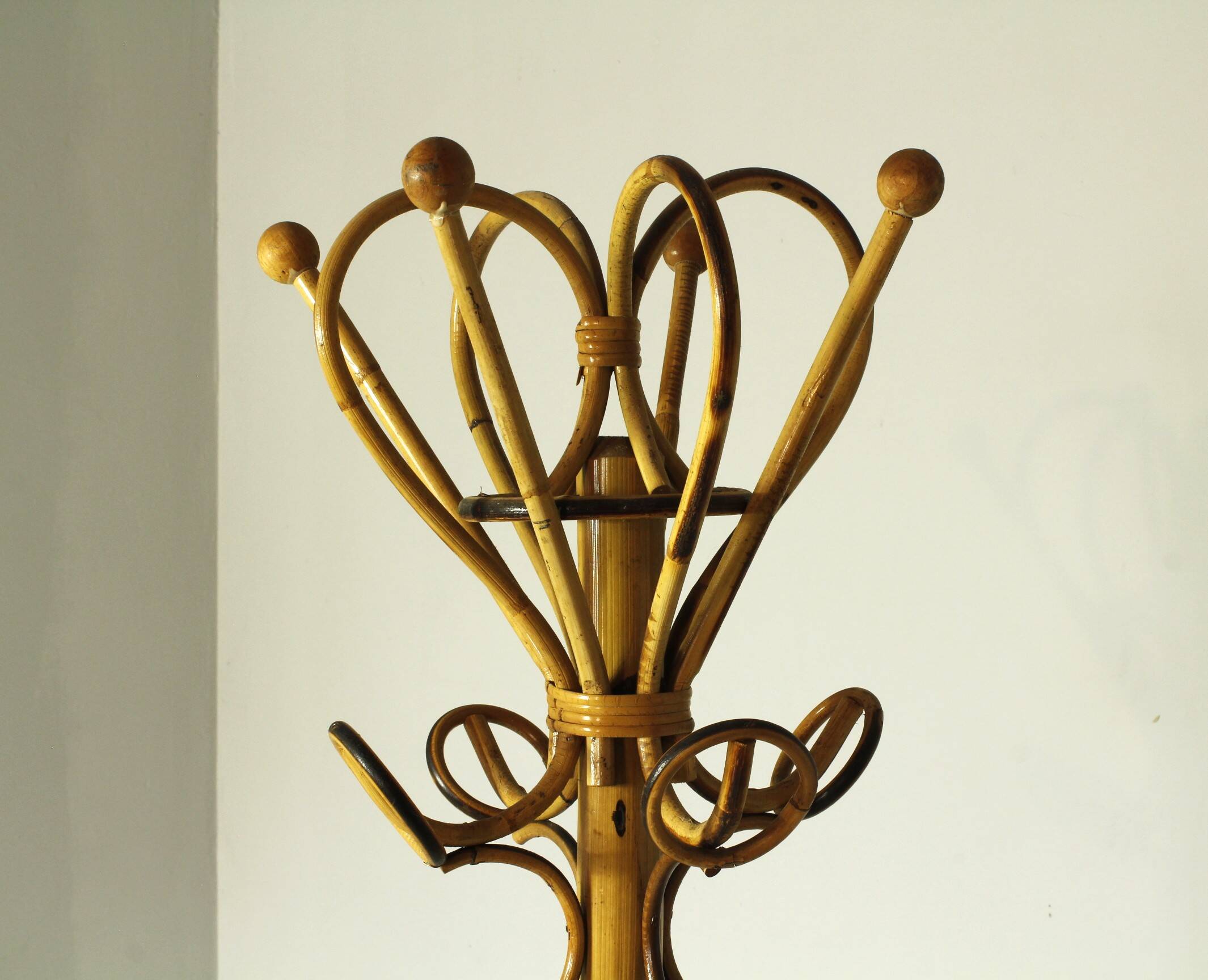 Porte-manteau en bambou, années 1970