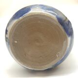 Belgian molten flamed stoneware vase by Lardinois