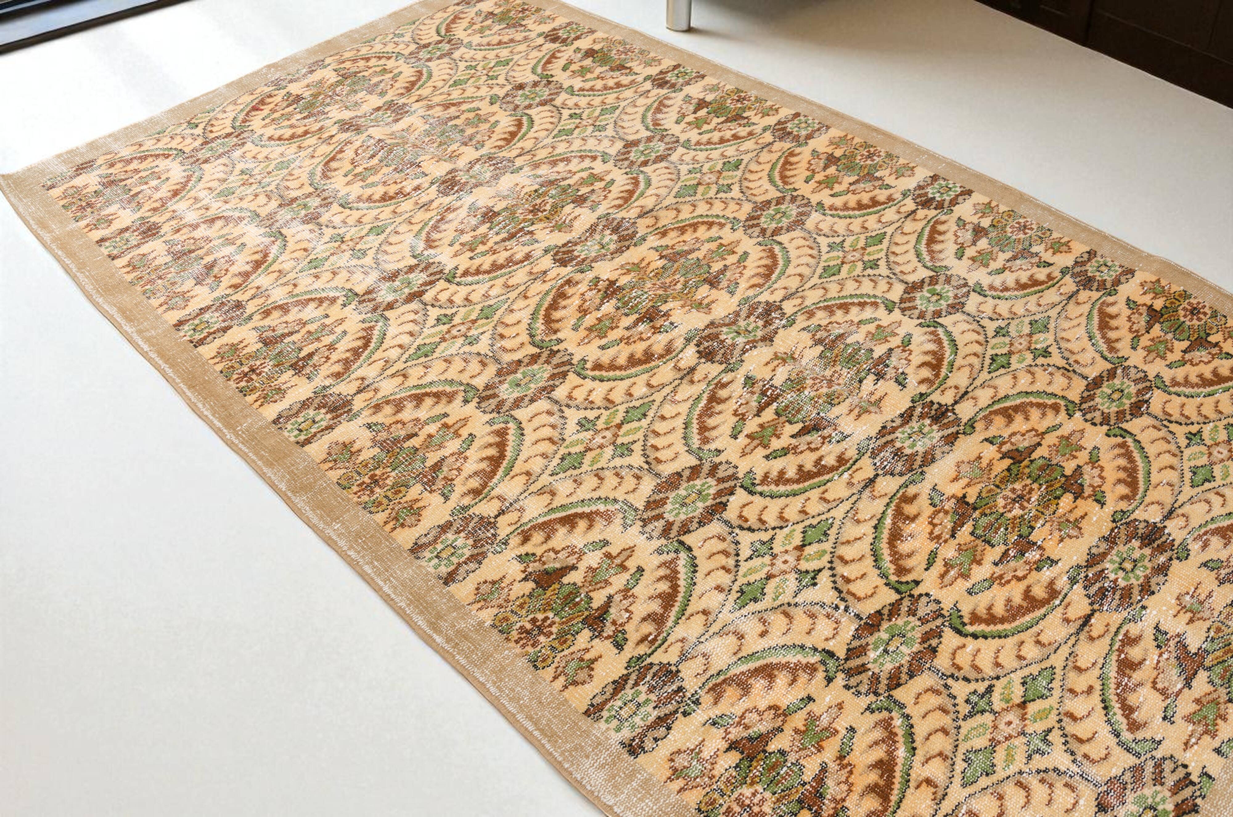 Vintage Floor Handmade Turkish Rug sku1062