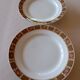 Pair of pedestal dishes KG Lunéville "Vittefleur" early 20th century