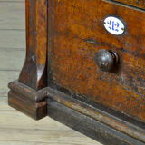 Commode d’apothicaire avec plateau en marbre, années 1930