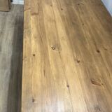 Oak stained monastery farmhouse table