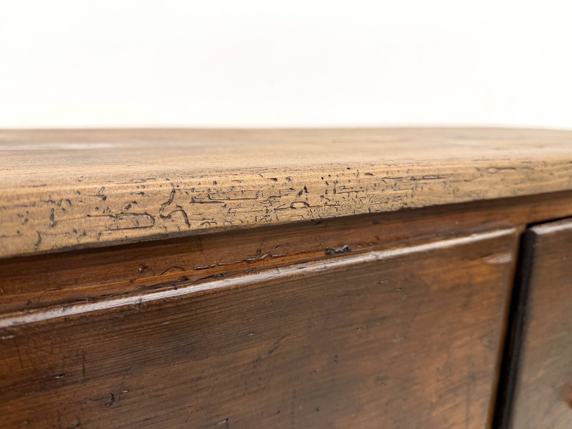 Meuble de métier ancien à 12 tiroirs, circa 1900