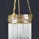 Glass tube tassel suspension