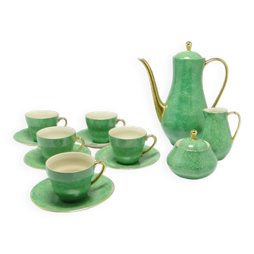 Service à café, moderne du milieu du siècle, porcelaine, Porcelit Pruszków, Pologne, années 1970.