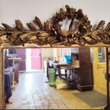 Napoleon III era mirror gilded with gold leaf