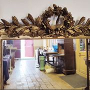 Napoleon III era mirror gilded with gold leaf