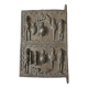 Antique small Dogon bronze door