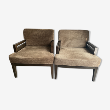 Pair of Bobois rock armchairs
