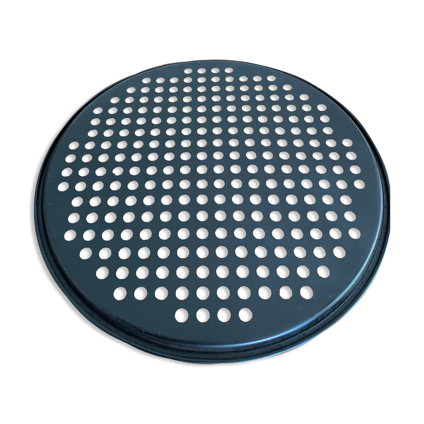 Vintage perforated metal tray