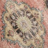 3x12 Rug For Hallway Dark Salmon  Persian Turkish Runner Rug, 82x364Cm SK 5242