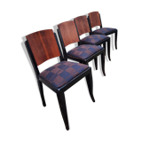 Set of four art deco chairs