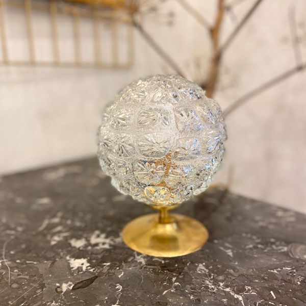 Glass "flower" globe lamp