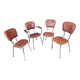Suite de 4 chaises confort lux vers 1950